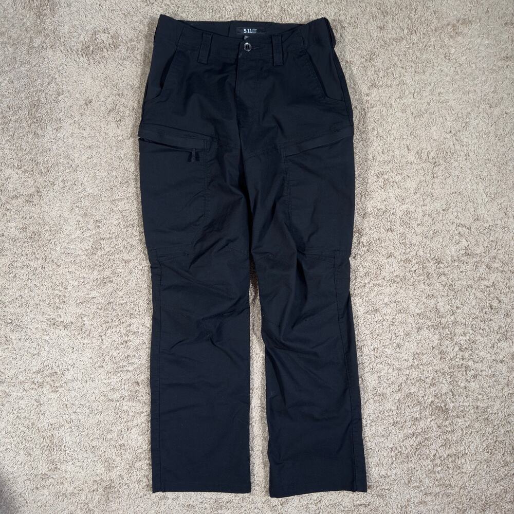 5.11 Tactical Men's 30x32 Black Apex Canvas Cargo Stretch Pants